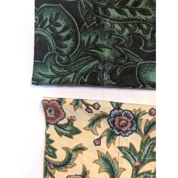 Vintage Cannon Pillowcases - Floral & Green Design - Cotton/Poly Blend - 20"x30" - Picture 2 of 6